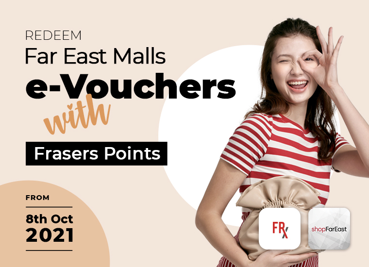 Far East Malls e-Vouchers are now available on the FRx Rewards Catalogue
